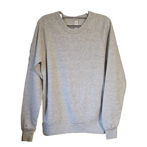 Alternative Earthleisure Gray Crewneck Sweatshirt Soft Fleece Pullover Women’s S